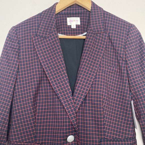 Riley & Rae Mini-checkered Blazer Size 4 - Picture 12 of 12